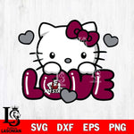 New Mexico State Aggies Hello Kitty Love Svg Eps Dxf Png File, Digital Download, Instant Download