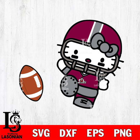 New Mexico State Aggies Hello Kitty sport 12 Svg Eps Dxf Png File, NCAA svg, Digital Download, Instant Download