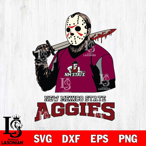 New Mexico State Aggies Jason Voorhees 11 Svg Eps Dxf Png File, Digital Download