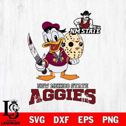 New Mexico State Aggies Jason Voorhees 12 Svg Eps Dxf Png File, Digital Download