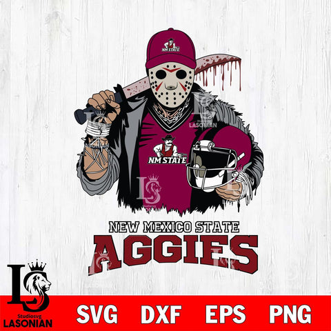New Mexico State Aggies Jason Voorhees 2 Svg Eps Dxf Png File, Digital Download