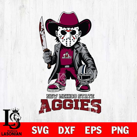 New Mexico State Aggies Jason Voorhees 3 Svg Eps Dxf Png File, Digital Download
