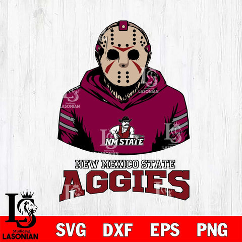 New Mexico State Aggies Jason Voorhees 4 Svg Eps Dxf Png File, Digital Download