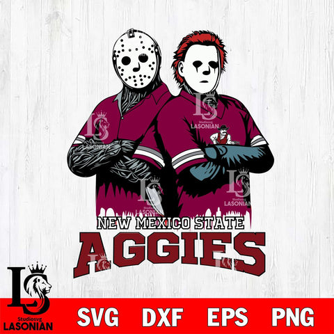 New Mexico State Aggies Jason Voorhees 8 Svg Eps Dxf Png File, Digital Download