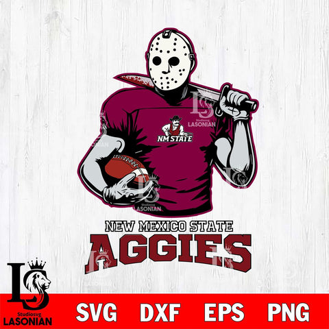 New Mexico State Aggies Jason Voorhees 9 Svg Eps Dxf Png File, Digital Download