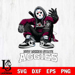 New Mexico State Aggies Jason Voorhees Halloween SVG Svg Eps Dxf Png File, Digital Download, Instant Download