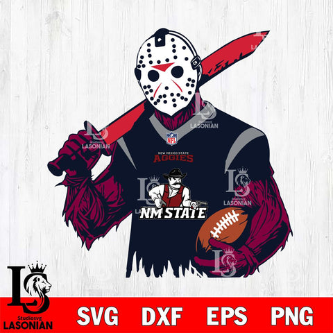 New Mexico State Aggies Jason Voorhees Horror 11 Svg Eps Dxf Png File, NCAA svg, Digital Download, Instant Download