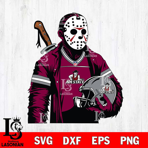 New Mexico State Aggies Jason Voorhees Horror 2 Svg Eps Dxf Png File, NCAA svg, Digital Download, Instant Download