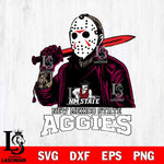 New Mexico State Aggies Jason Voorhees Horror Halloween Svg Eps Dxf Png File, NCAA svg, Digital Download, Instant Download