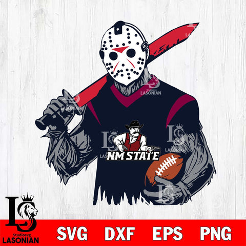 New Mexico State Aggies Jason Voorhees Horror Halloween 2 Svg Eps Dxf Png File, NCAA svg, Digital Download, Instant Download