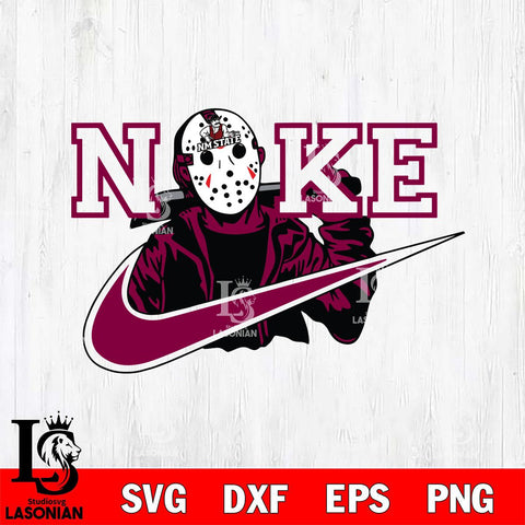 New Mexico State Aggies Jason Voorhees Nike Svg Eps Dxf Png File, Digital Download, Instant Download