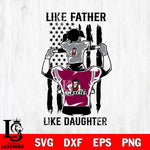 New Mexico State Aggies Like Father Like Daughter Svg Eps Dxf Png File, Digital Download, Instant Download
