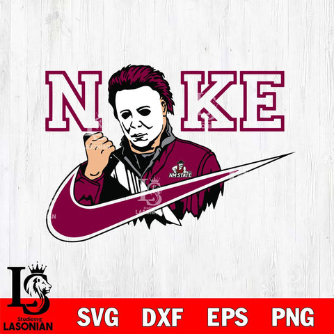 New Mexico State Aggies Michael Myers Nike Svg Eps Dxf Png File, Digital Download, Instant Download