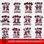 New Mexico State Aggies Mickey Minnie Mouse NCAA Bundle 12 Svg Eps Dxf Png File, Bundle NCAA svg , File Cut , Digital Download , Instant Download, Cut Svg Files