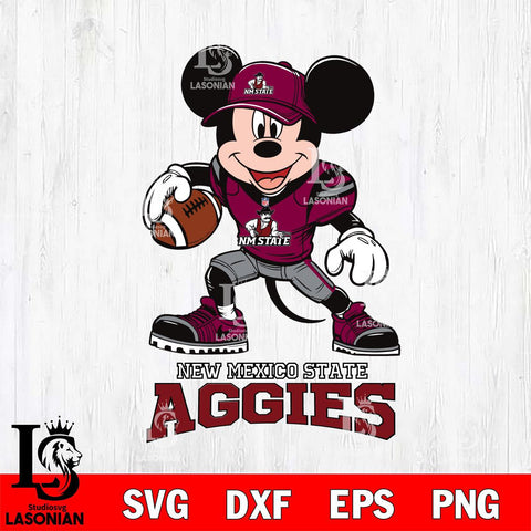 New Mexico State Aggies Mikey Mouse Disney, Svg Eps Dxf Png File, Digital Download