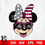 New Mexico State Aggies Minnie Mouse Love Svg Eps Dxf Png File, NCAA svg, Digital Download, Instant Download