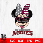 New Mexico State Aggies Minnie Mouse Love 2, Svg Eps Dxf Png File, Digital Download