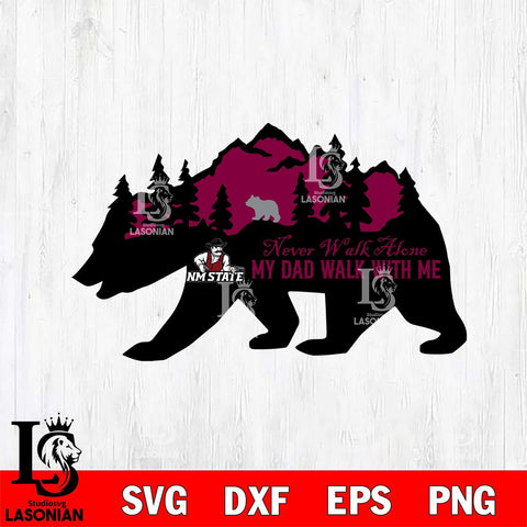 New Mexico State Aggies My Dad Walk With Me Svg Eps Dxf Png File, Digital Download, Instant Download
