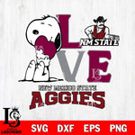 New Mexico State Aggies Snoopy Sport 10 Svg Eps Dxf Png File, Digital Download