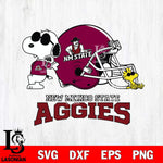 New Mexico State Aggies Snoopy Sport 2 Svg Eps Dxf Png File, Digital Download