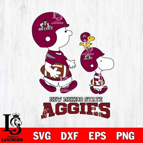 New Mexico State Aggies Snoopy Sport Svg Eps Dxf Png File, Digital Download