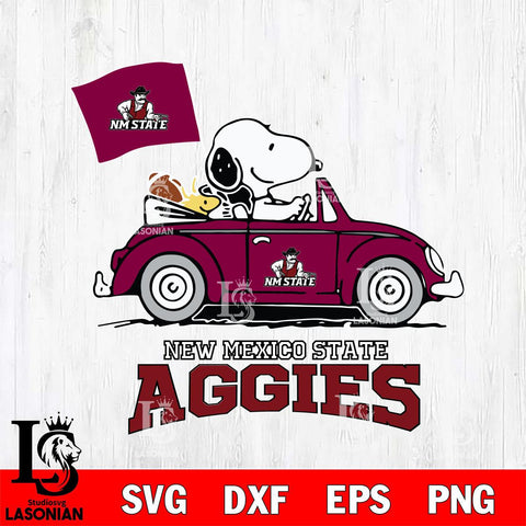 New Mexico State Aggies Snoopy Sport 5 Svg Eps Dxf Png File, Digital Download
