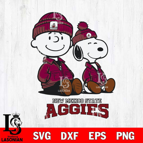 New Mexico State Aggies Snoopy Sport 6 Svg Eps Dxf Png File, Digital Download
