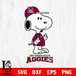 New Mexico State Aggies Snoopy Sport 8 Svg Eps Dxf Png File, Digital Download