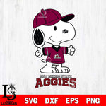 New Mexico State Aggies Snoopy football SVG DXF EPS PNG FILE,Snoopy File Cut, NCAA Digital Download,Instant Download,Christmas Silhouette