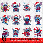 New Mexico State Aggies Stitch Christmas NCAA Bundle 12 Svg Eps Dxf Png File, Digital Download, Instant Download