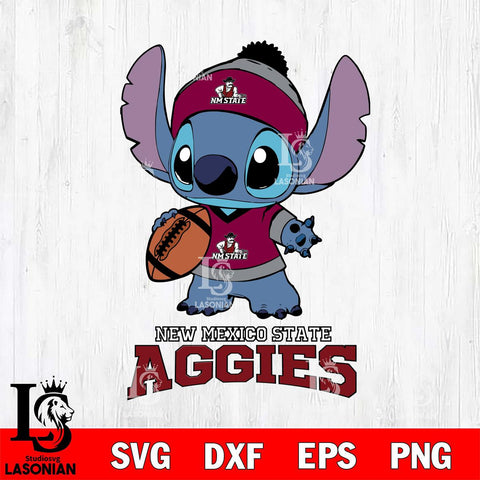 New Mexico State Aggies Stitch Disney, Svg Eps Dxf Png File, Digital Download
