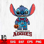 New Mexico State Aggies Stitch Horror Halloween Svg Eps Dxf Png File, NCAA svg, Digital Download, Instant Download