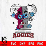 New Mexico State Aggies Stitch Horror Halloween 2 Svg Eps Dxf Png File, Digital Download, Instant Download