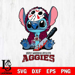 New Mexico State Aggies Stitch Jason Voorhees Svg Eps Dxf Png File, NCAA svg, Digital Download, Instant Download