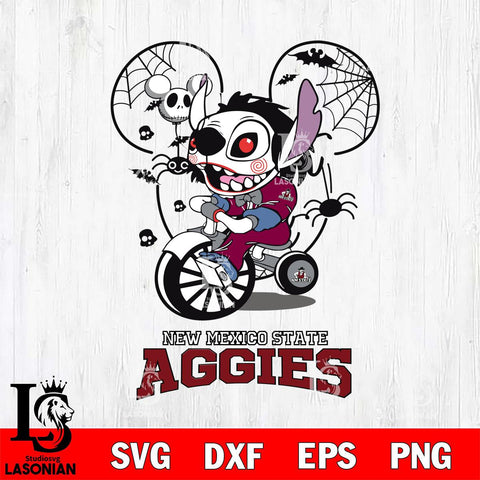 New Mexico State Aggies Stitch Jigsaws Halloween Svg Eps Dxf Png File, Digital Download, Instant Download