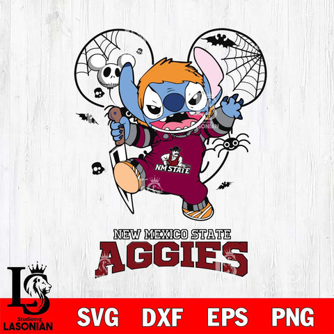 New Mexico State Aggies Stitch Michael Halloween Svg Eps Dxf Png File, Digital Download, Instant Download