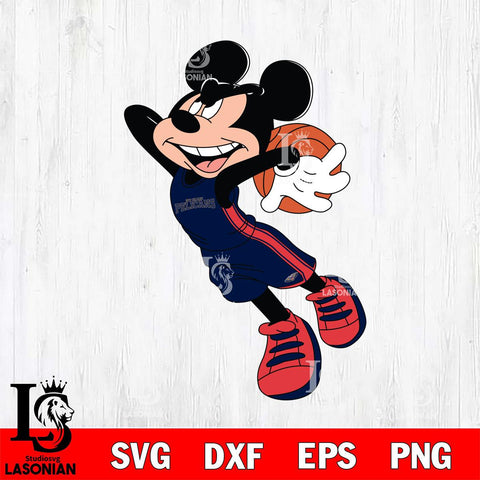 New Orleans Pelicans Mickey Minne 7 Nba Svg Eps Dxf Png File, NBA svg, Digital Download, Instant Download
