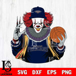 New Orleans Pelicans Pennywise Horror basketball SVG DXF EPS PNG FILE, NBA File Cut,Halloween Digital Download,Instant Download, Silhouette