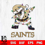 New Orleans Saints Dabbing Santa Claus Ugly Christmas Svg Eps Dxf Png File,NFL Svg Files,Digital Download,Sublimation,Instant Download