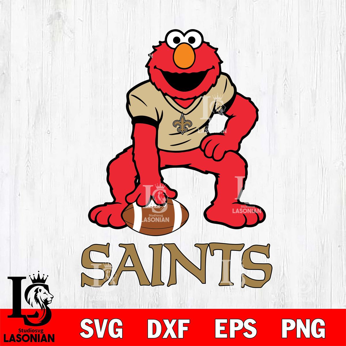 New Orleans Saints Elmo ready – lasoniansvg