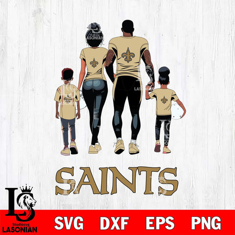 New Orleans Saints Family Love Rugby SVG DXF EPS PNG FILE,NFL SVG, Father day Digital Download,Instant Download, Silhouette