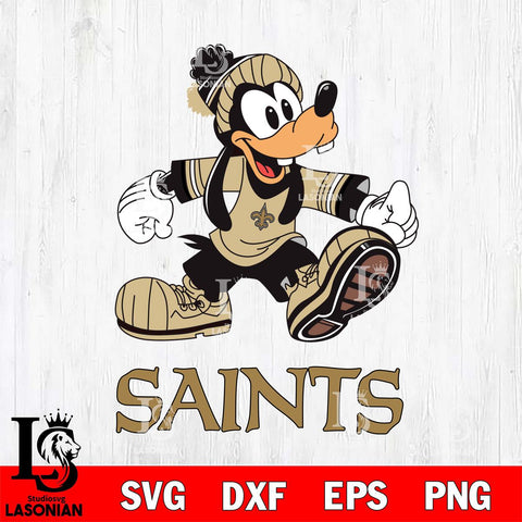 New Orleans Saints Goofy Cool Sport SVG DXF EPS PNG FILE,NFL Cricut ,Football Digital Download,Instant Download, Silhouette