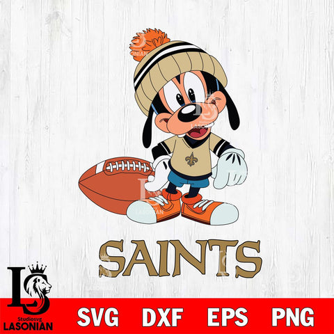 New Orleans Saints Goofy Football SVG DXF EPS PNG FILE,NFL Cricut ,Football Digital Download,Instant Download, Silhouette