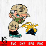 New Orleans Saints Hannibal Lecter Piss On Carolina Panthers Svg Eps Dxf Png File, Digital Download, Instant Download