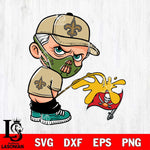 New Orleans Saints Hannibal Lecter Piss On Tampa Bay Buccaneers Svg Eps Dxf Png File, Digital Download, Instant Download