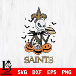 New Orleans Saints Jack Skellington 2 halloween Svg Eps Dxf Png File, Digital Download, Instant Download