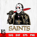New Orleans Saints Jason Voorhees Horror Halloween Svg Eps Dxf Png File, Digital Download, Instant Download