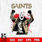 New Orleans Saints Jason Voorhees Horror Halloween 3 Svg Eps Dxf Png File, Digital Download, Instant Download