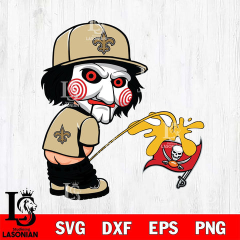New Orleans Saints Jigsaw Piss On Tampa Bay Buccaneers Svg Eps Dxf Png File, Digital Download, Instant Download