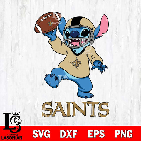 New Orleans Saints Lilo and stitch Sport SVG DXF EPS PNG FILE, Stitch File Cut,NFL Digital Download,Instant Download, Silhouette